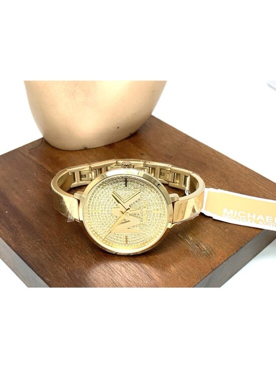 Michael Kors Women\'s Watch MK4469 Gemmed Bangle Quartz Gold Stainless Steel 38mm main image 9
